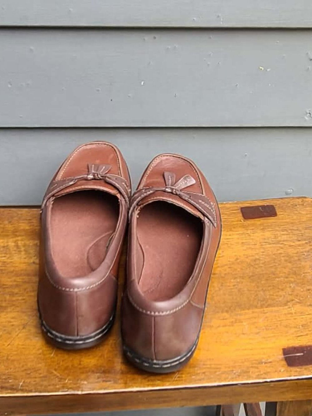 Clarks Ashland Bubble Loafers Brown size 8 1/2 - Picture 7 of 11